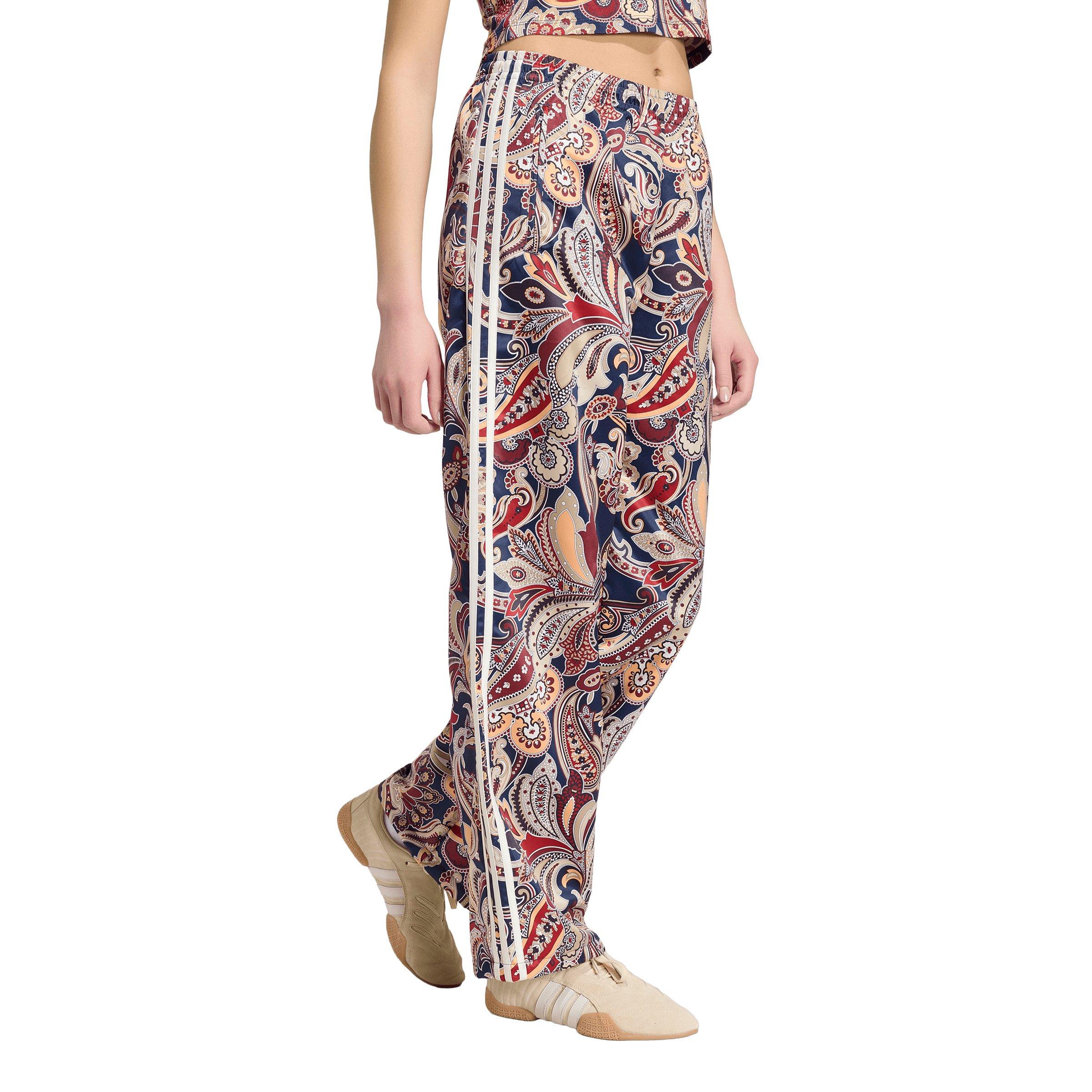 adidas Originals Women's x Liberty London Firebird Satin Trackpant - Multi-Color - MULTI-COLOR